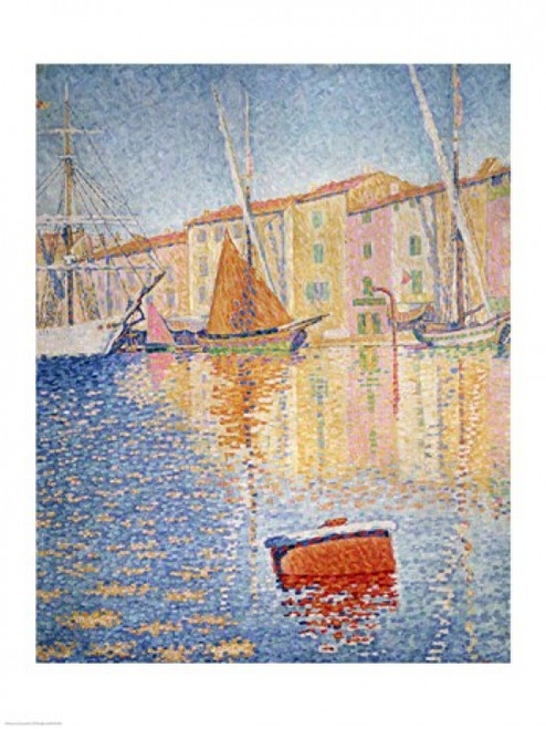 The Red Buoy  Saint Tropez  1895 Poster Print by Paul Signac (18 x 24) - Item # BALXIR37004