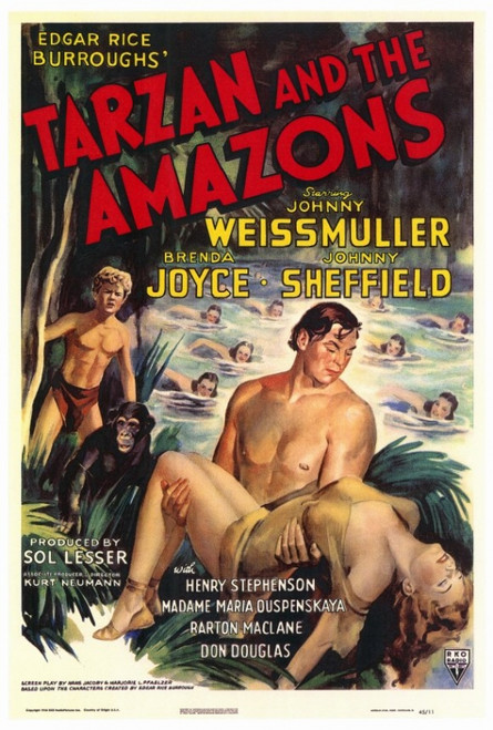 Tarzan and the Amazons Movie Poster Print (27 x 40) - Item # MOVEF9174