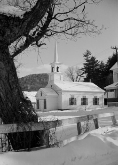 USA  Vermont  Lyndon  church in winter Poster Print - Item # VARSAL255422786