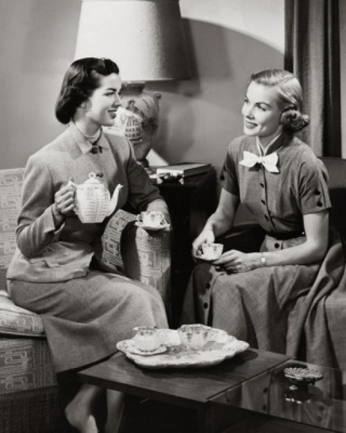 Two young women talking to each other Poster Print - Item # VARSAL25525583