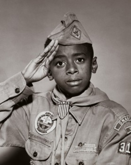 Portrait of a boy scout saluting Poster Print - Item # VARSAL2555338B