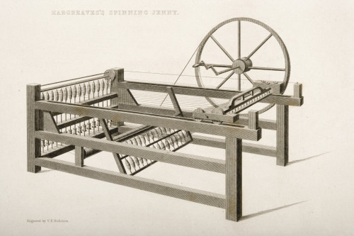 Hargreave's Spinning Jenny. Engraved By T.E. Nicholson In 1830S PosterPrint - Item # VARDPI1859039