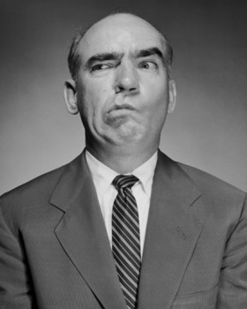 Close-up of a mature man making a face Poster Print - Item # VARSAL25512242