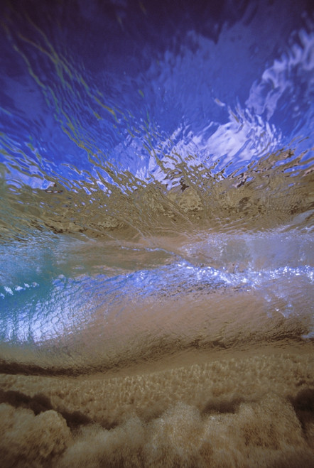 Hawaii, Abstract Underwater View Of Breaking Wave PosterPrint - Item # VARDPI1991004
