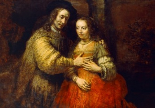 The Jewish Bride  1667  Rembrandt Harmensz van Rijn  Oil on canvas  Rijksmuseum  Amsterdam  Netherlands  Poster Print - Item # VARSAL900505