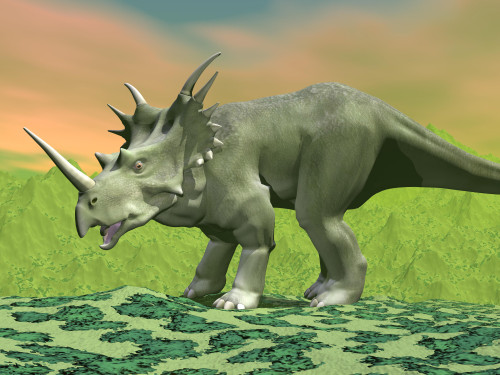 3D rendering of a Styracosaurus dinosaur Poster Print - Item # VARPSTEDV600087P