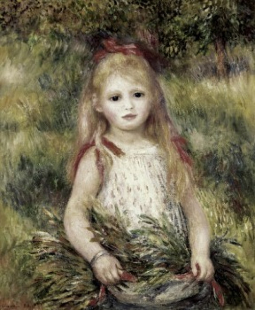 Girl with a Sheaf  Pierre Auguste Renoir  Poster Print - Item # VARSAL9008110