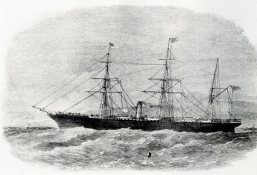 Cunard S.S. China steam and sail ship launched in 1862 Poster Print - Item # VARSAL25522567