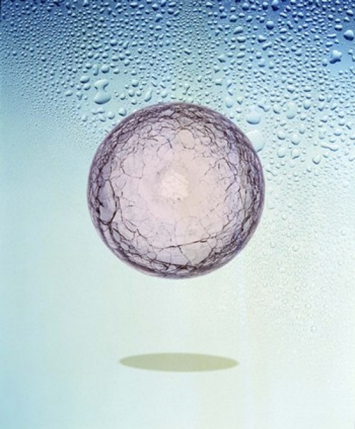 Crystal sphere floating in water and bubbles Poster Print by Panoramic Images (20 x 24) - Item # PPI117980
