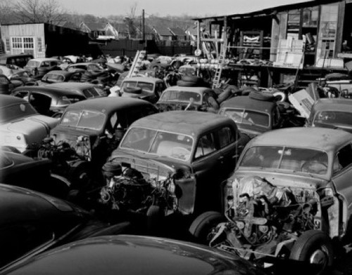 Junk yard Poster Print