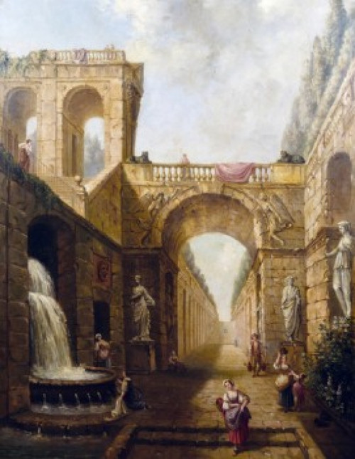 Classical Ruins 1733-1808 French  Robert   Hubert Poster Print - Item # VARSAL900141983