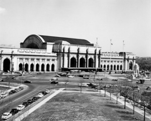 Facade of a railroad station  Union Station  Washington DC  USA Poster Print - Item # VARSAL25545571