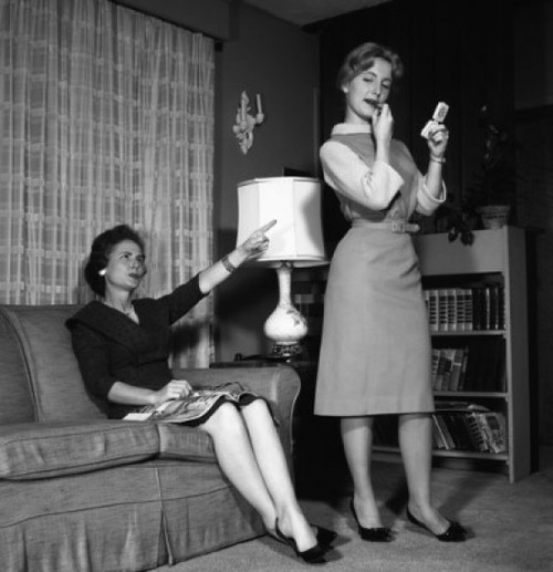 Two women in living room Poster Print - Item # VARSAL255418064