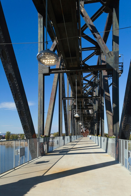 Clinton Presidential Park Bridge, William J. Clinton Presidential Library and Museum, Little Rock, Arkansas, USA Poster Print - Item # VARPPI167054