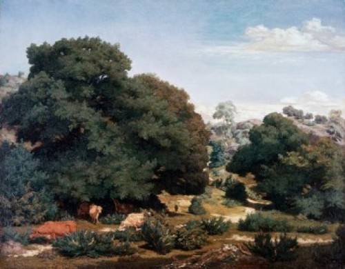 In the Auvergne Mountains  Pierre E. Theodore Rousseau  Oil on canvas Poster Print - Item # VARSAL2621655