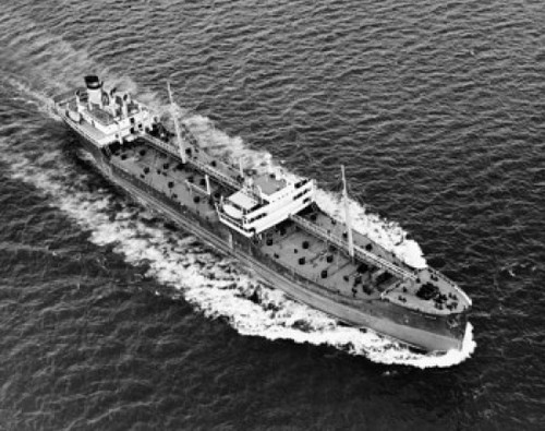 High angle view of an oil tanker  Lyons Creek Poster Print - Item # VARSAL25535753