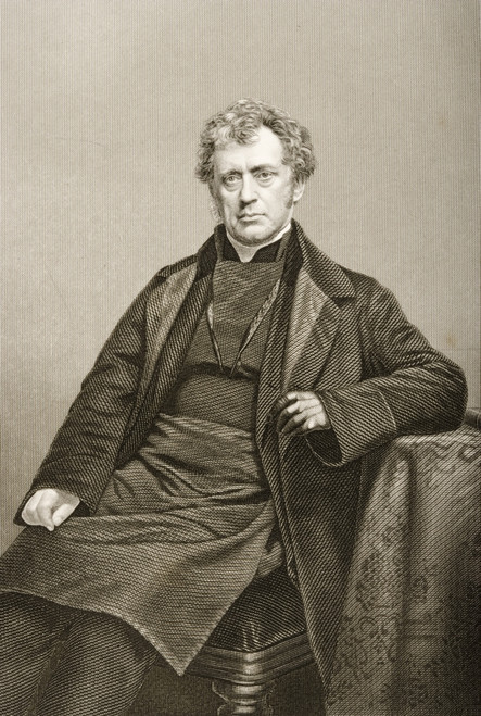James Prince Lee, 1804_186.English Lord Bishop Of Manchester.Engraved By D.J.Pound From A Photograph By A. Brothers. From The Book The Drawing-Room Portrait Gallery Of Eminent Personages Volume 2. Published In London 1859. PosterPrint - Item # VARDPI