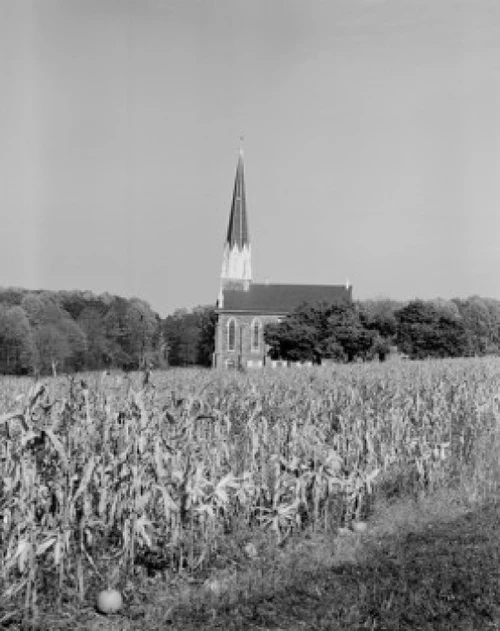 USA  New England  field and church Poster Print - Item # VARSAL255423452