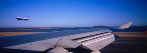 Airplane Taking Off  San Francisco  California Poster Print by Panoramic Images (34 x 12) - Item # PPI101514