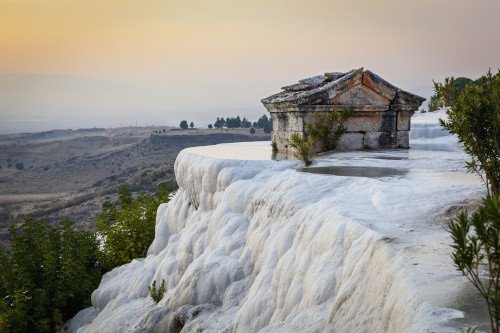 Tomb submerged in a travertine pool in Hierapolis; Pamukkale, Turkey PosterPrint - Item # VARDPI12288843