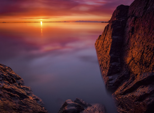 Scenic sunset along Turnagain Arm, Southcentral Alaska, summer PosterPrint - Item # VARDPI12305558