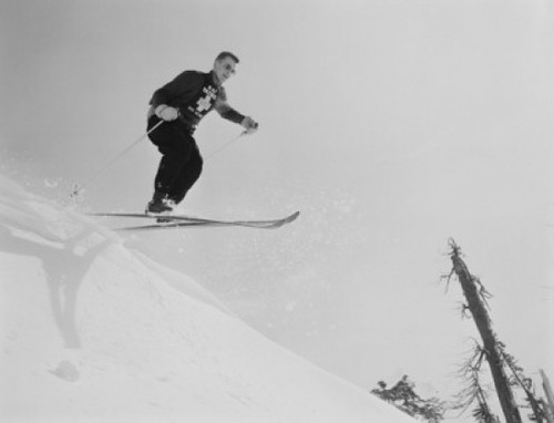 Man skiing  low angle view Poster Print - Item # VARSAL255419401