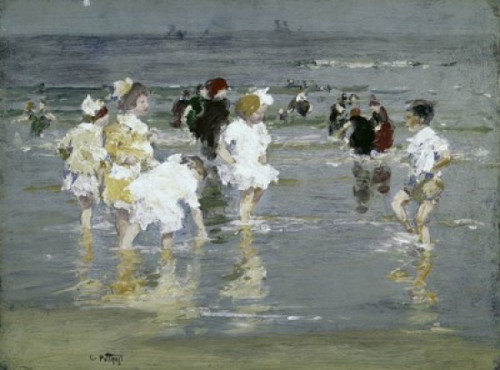 Children on the Beach  Edward Potthast  Oil on canvas  Smithsonian Institution  Washington  DC  USA Poster Print - Item # VARSAL260512