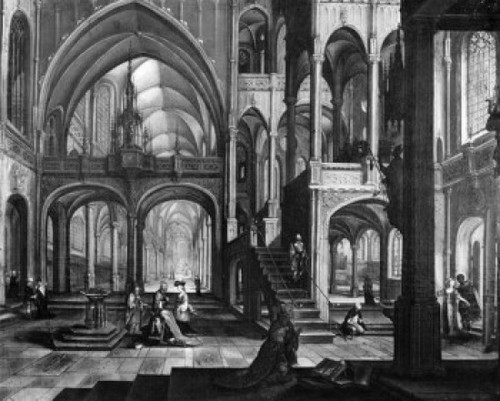 Interior of a Church by Hendrick Aerts  1570-1628 Poster Print - Item # VARSAL99587061