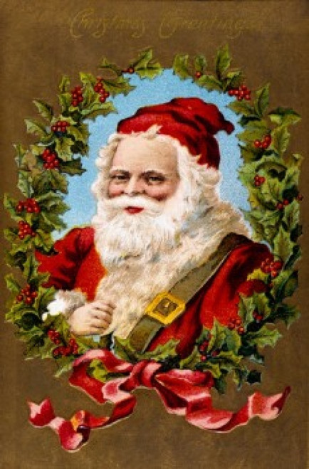 Christmas Greetings  Nostalgia Cards Poster Print