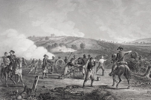 Battle Of Gettysburg Pennsylvania 1863.Artist J.R. Chapin PosterPrint - Item # VARDPI1857781