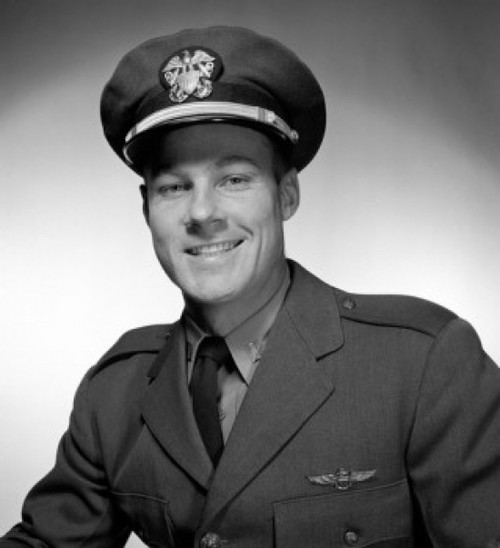 Studio portrait of male pilot smiling Poster Print - Item # VARSAL255417583