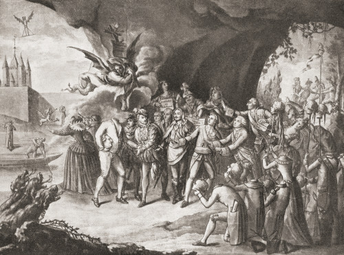French Revolutionary Engraving Showing Louis Xvi Arriving In Hell. From A Contemporary Print. PosterPrint - Item # VARDPI2333980