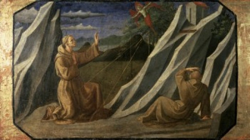 St. Francis Receiving the Stigmata   15th C.   Francesco Pesellino   Musee du Louvre  Paris Poster Print - Item # VARSAL11582233