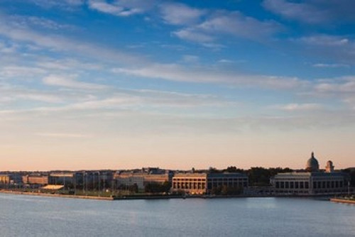 US Naval Academy  Severn River  Annapolis  Maryland Poster Print by Panoramic Images (18 x 12) - Item # PPI130282
