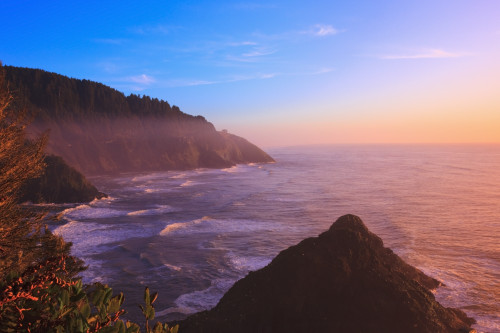 Oregon, United States Of America; Sunset At Heceta Head PosterPrint - Item # VARDPI1875639