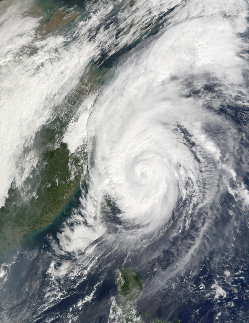 October 16, 2001 - Typhoon Haiyan northeast of Taiwan Poster Print - Item # VARPSTSTK204252S