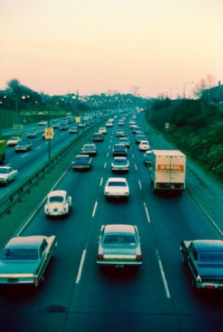 USA  New York State  New York City  traffic along Long Island Parkway Poster Print - Item # VARSAL255422099