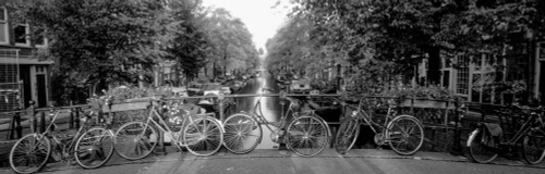 Bicycles On Bridge Over Canal, Amsterdam, Netherlands Poster Print - Item # VARPPI172669