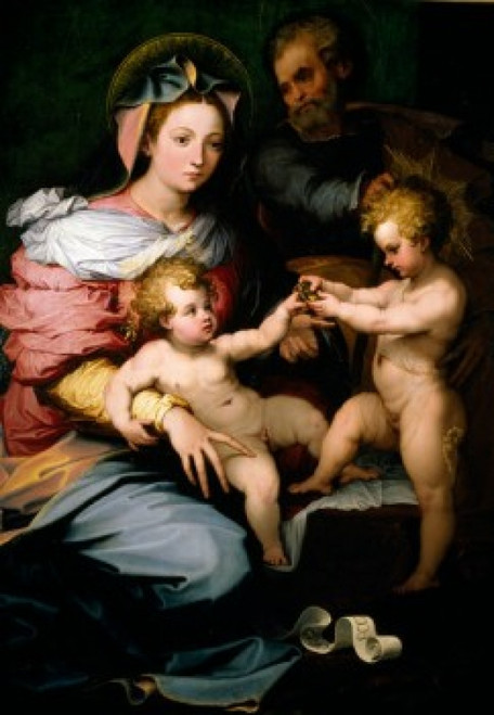 Holy Family with St. John the Baptist by Denys Calvaert     Private Collection Poster Print - Item # VARSAL11582420