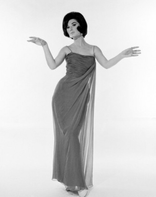 Young woman in evening dress  studio shot Poster Print - Item # VARSAL255417786