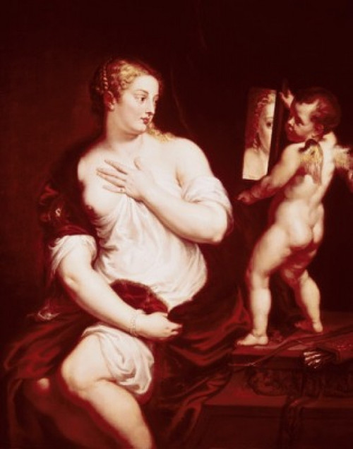 Venus with Cupid and Mirror  Peter Paul Rubens Poster Print - Item # VARSAL900103800