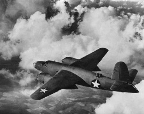 High angle view of a military airplane in flight Poster Print - Item # VARSAL990118