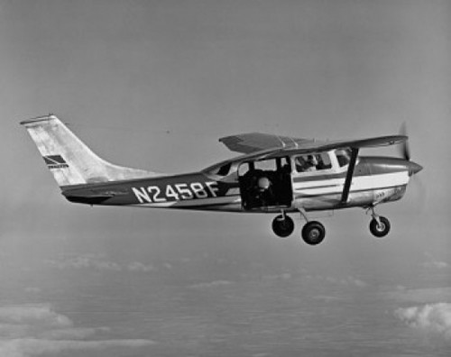 Airplane in flight Poster Print