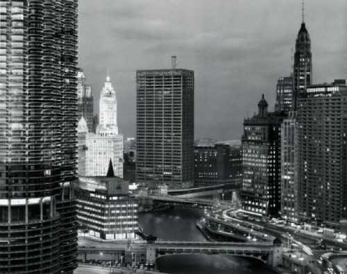 Skyscrapers lit up at dusk  Chicago  Illinois  USA Poster Print - Item # VARSAL2559924 Skyscrapers lit up at dusk  Chicago  Illinois  USA Poster Print - Item # VARSAL2559924