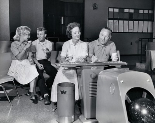 Family at a bowling alley Poster Print - Item # VARSAL25520380