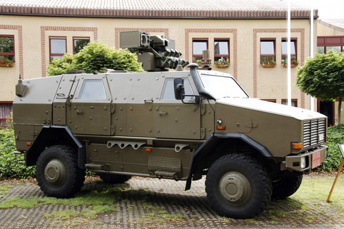 The Multi-Purpose Protected Vehicle Dingo II used by the Belgian Army Poster Print