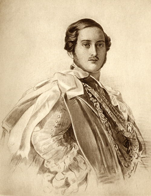 Prince Albert, Prince Consort 1819-1861. From A Portrait By Dalton After F. Winterhalter.From The Book _The Girlhood Of Queen Victoria 1832-1840 Vol Ii? Published 1912. PosterPrint - Item # VARDPI1857000