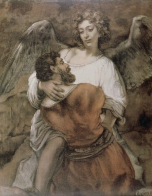 Jacob Wrestles with an Angel   Rembrandt Harmensz van Rijn   Gemaldegalerie  Dahlem-Berlin Poster Print - Item # VARSAL9005459 Jacob Wrestles with an Angel   Rembrandt Harmensz van Rijn   Gemaldegalerie  Dahlem-Berlin Poster Print - Item # VARSAL9005459