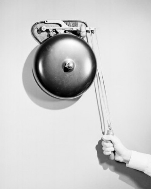 Close-up of a person's hand ringing a bell Poster Print - Item # VARSAL25540126B