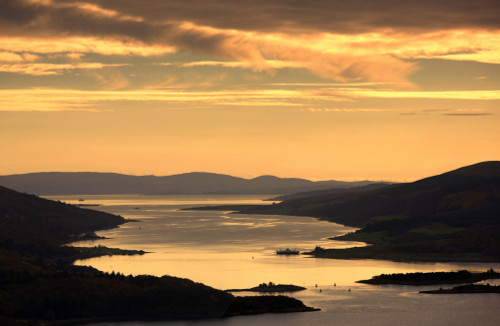 Sunset Over Water, Argyll And Bute, Scotland PosterPrint - Item # VARDPI1842307